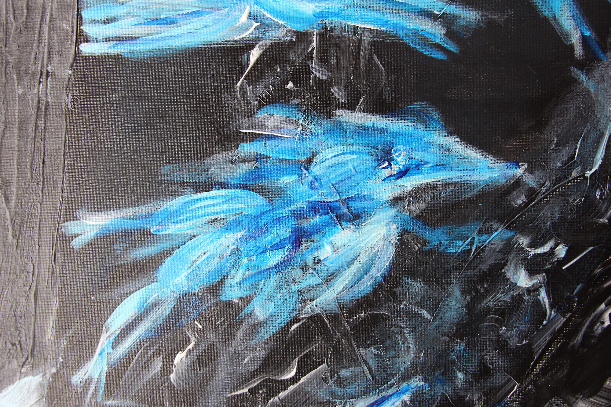 Detail 1 of articulo attack on mandarin, a painting by Yiğit Özen