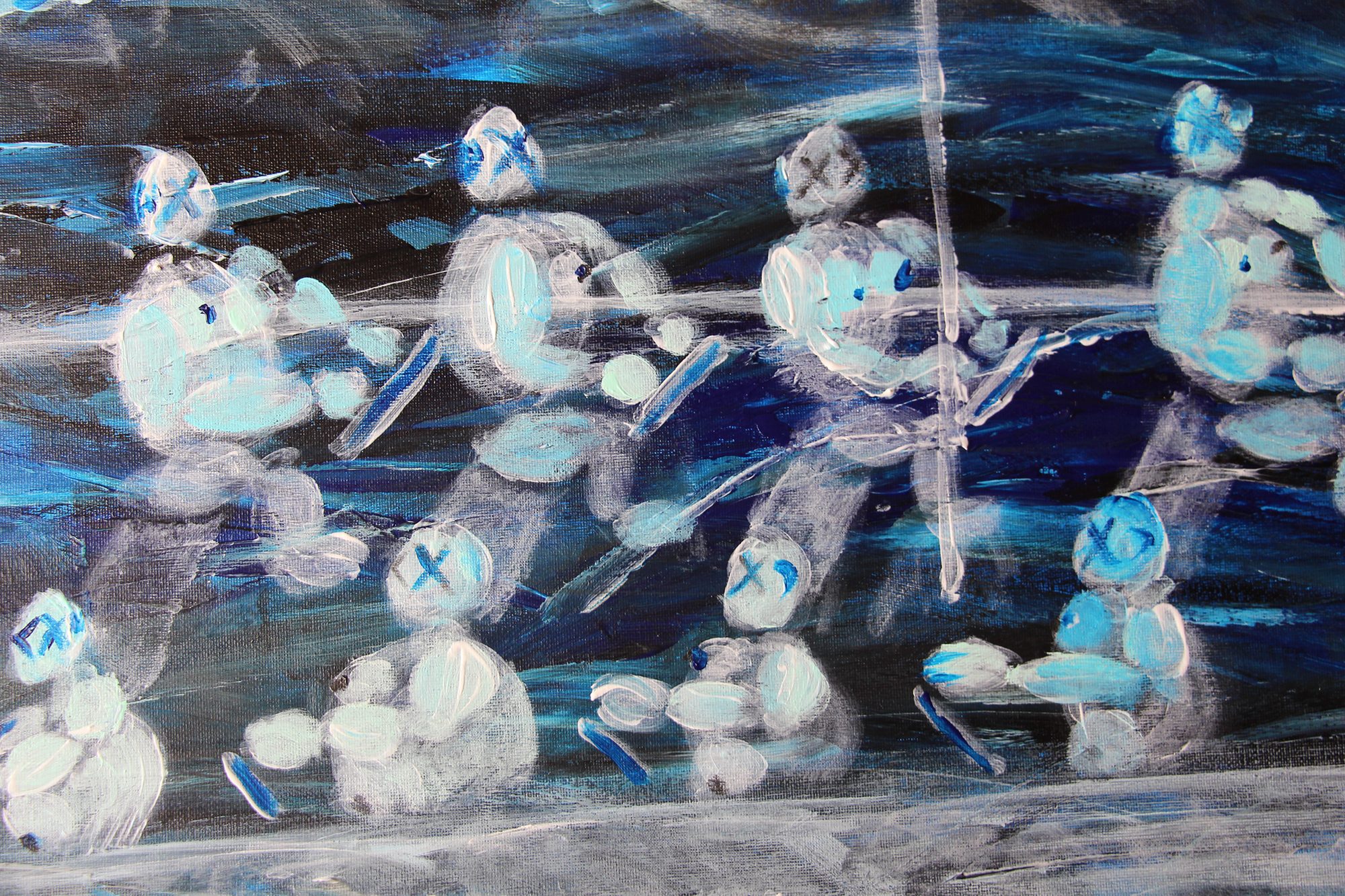 Detail 5 of articulo attack on mandarin, a painting by Yiğit Özen