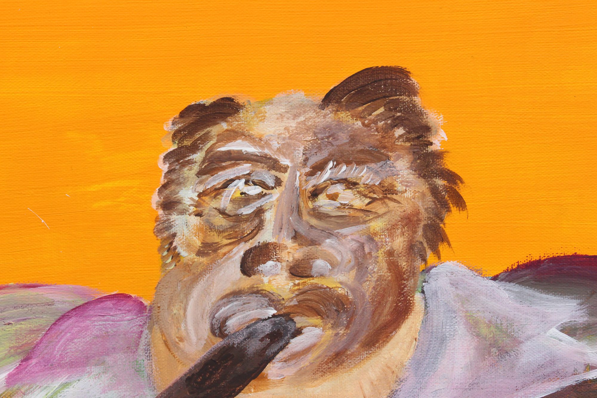 Detail 2 of gary grills cooper, a painting by Yiğit Özen