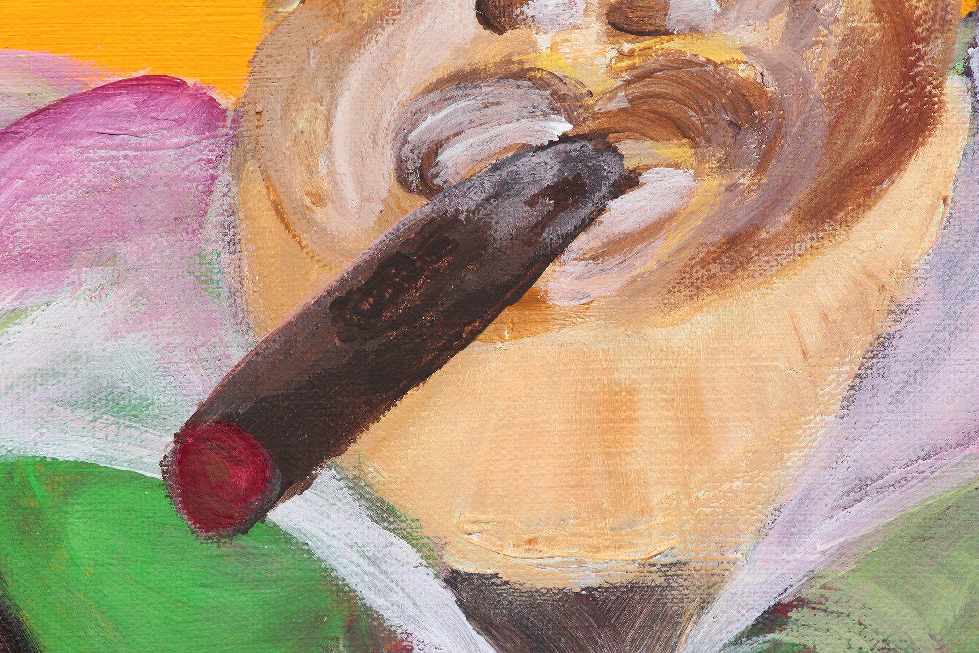 Detail 3 of gary grills cooper, a painting by Yiğit Özen