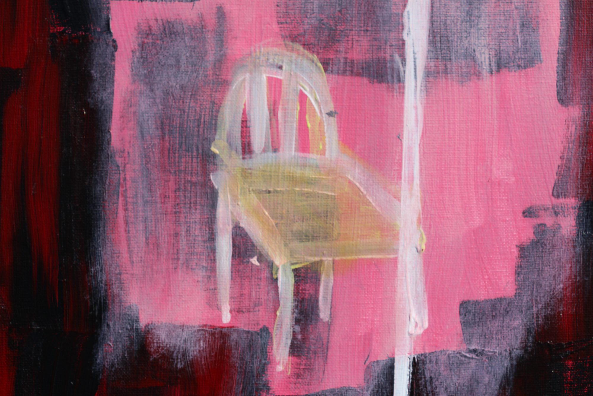 Detail 5 of Virgil on Virtual Cage, a painting by Yiğit Özen