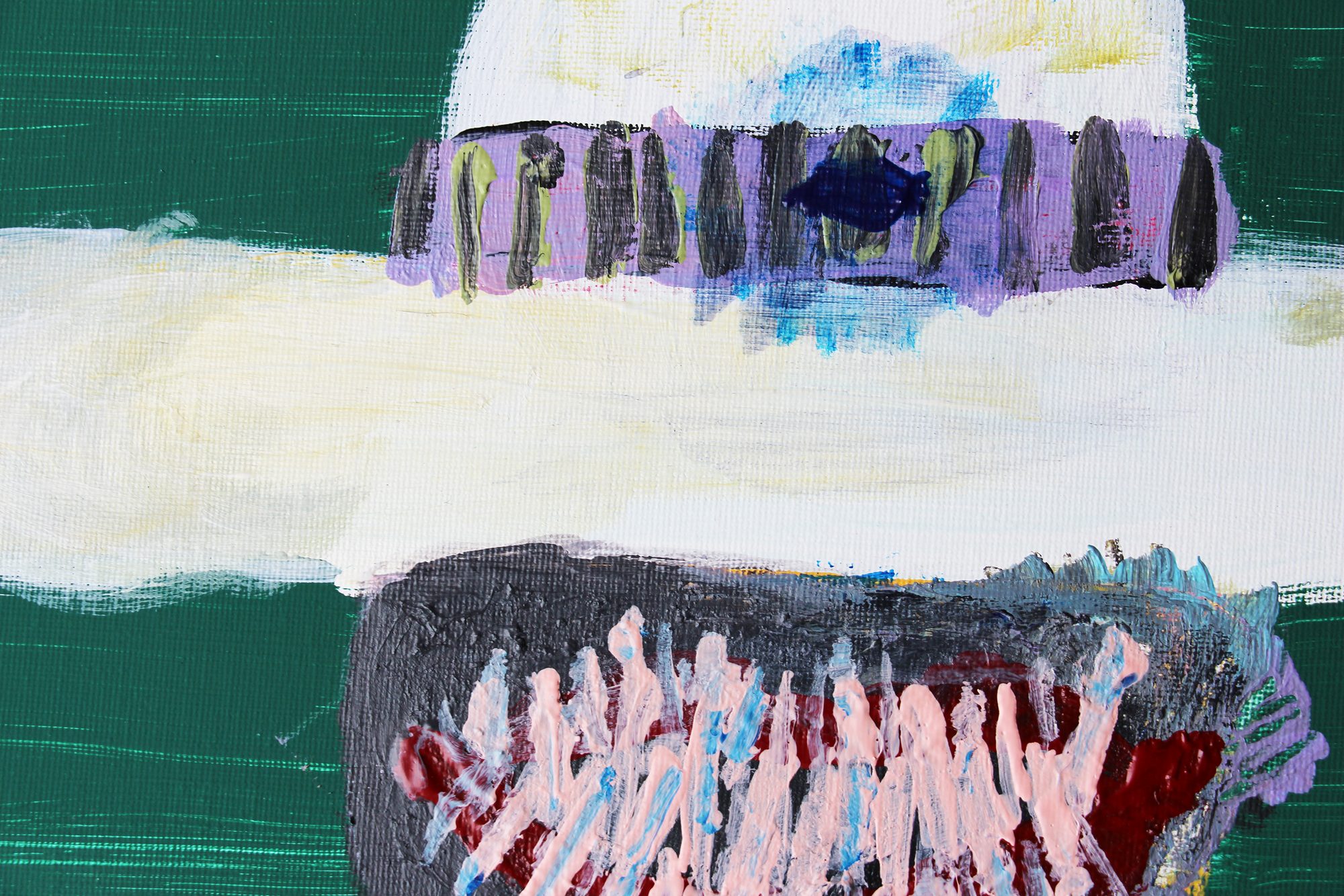 Detail 1 of walls of perception, a painting by Yiğit Özen