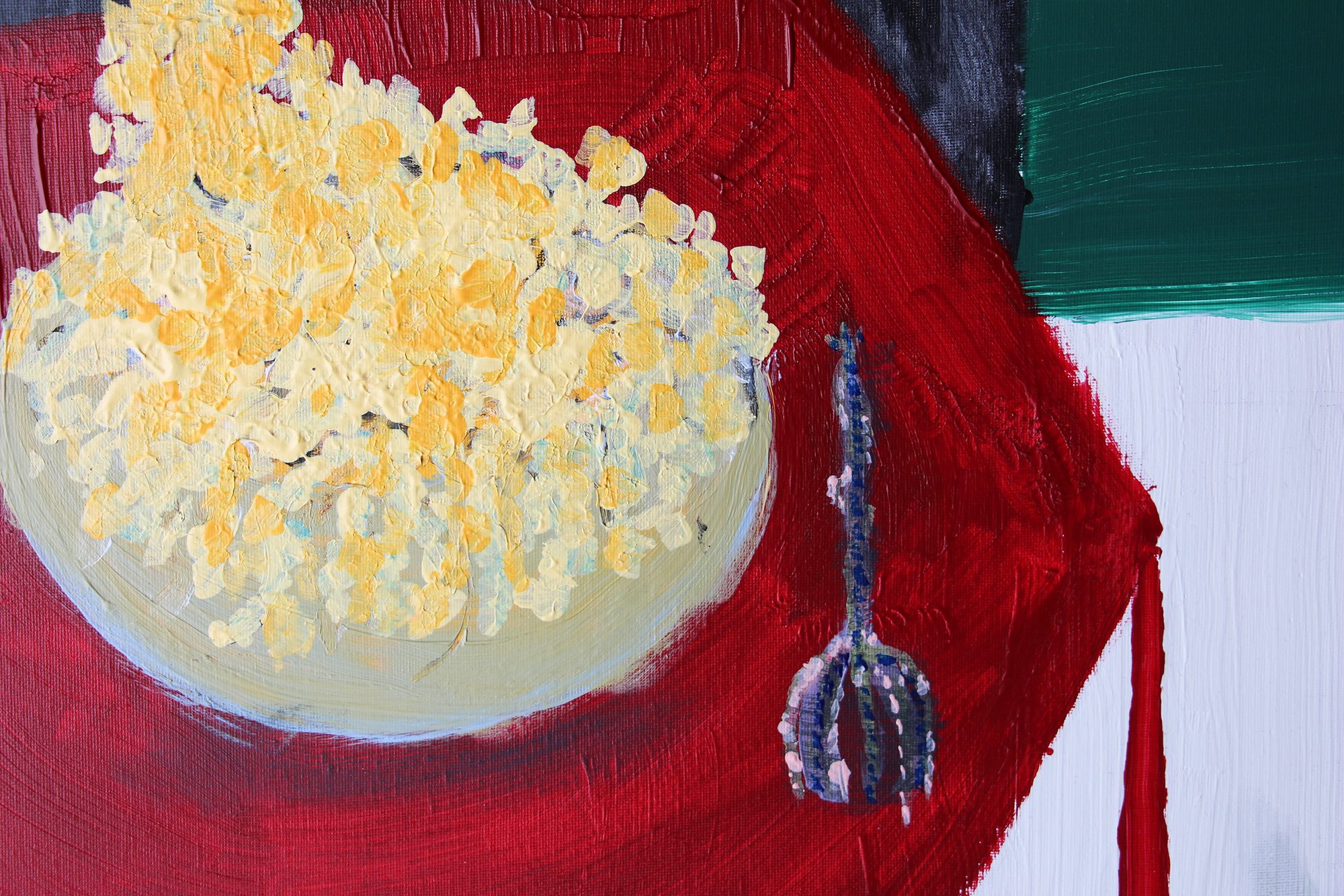 Detail 2 of walls of perception, a painting by Yiğit Özen