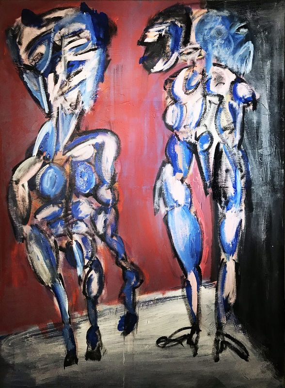 Detail 7 of ciao capo, sono squalo, a painting by Yiğit Özen