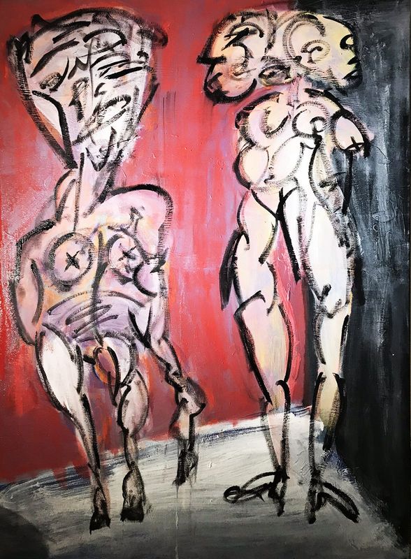 Detail 8 of ciao capo, sono squalo, a painting by Yiğit Özen