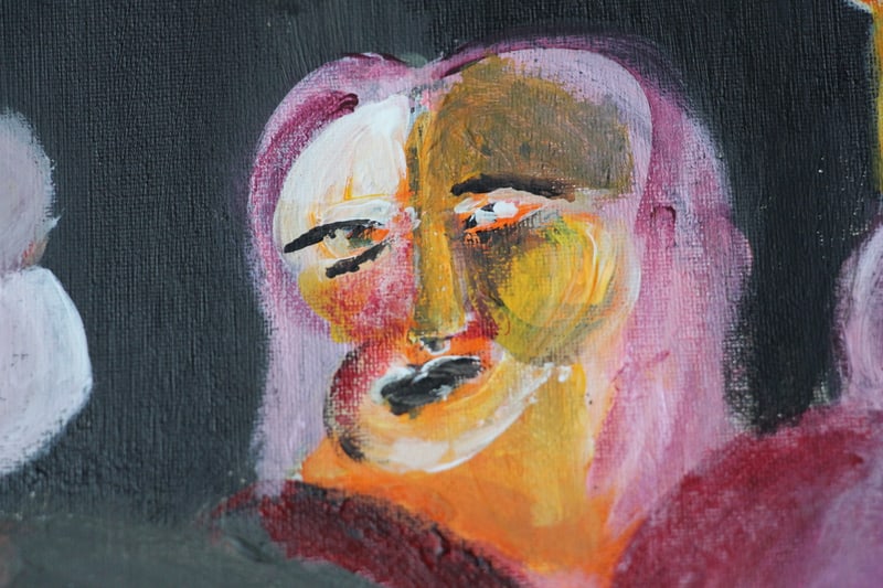 Detail 4 of Gxd is AFK, We banned it, a painting by Yiğit Özen