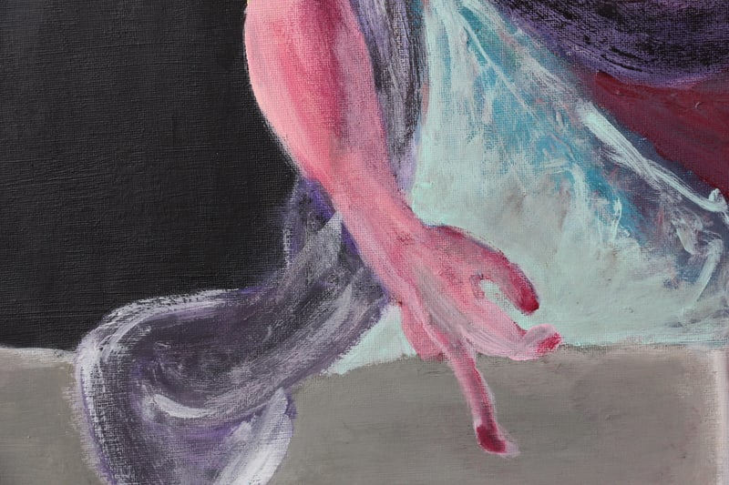 Detail 9 of Gxd is AFK, We banned it, a painting by Yiğit Özen