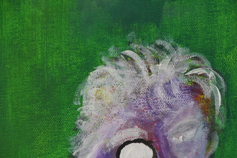 Detail 2 of sept neuf, a painting by Yiğit Özen