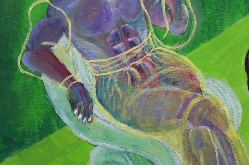 Detail 3 of sept neuf, a painting by Yiğit Özen