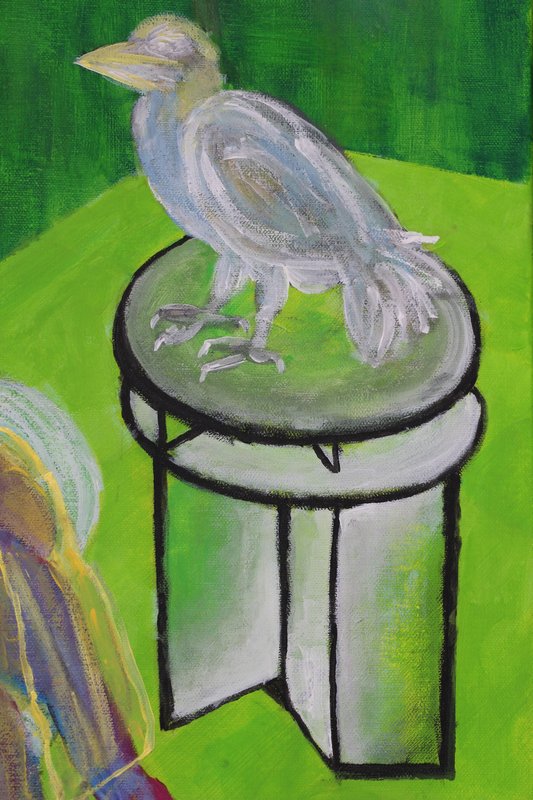 Detail 7 of sept neuf, a painting by Yiğit Özen